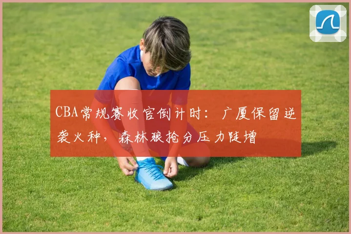 CBA常规赛收官倒计时：广厦保留逆袭火种，森林狼抢分压力陡增